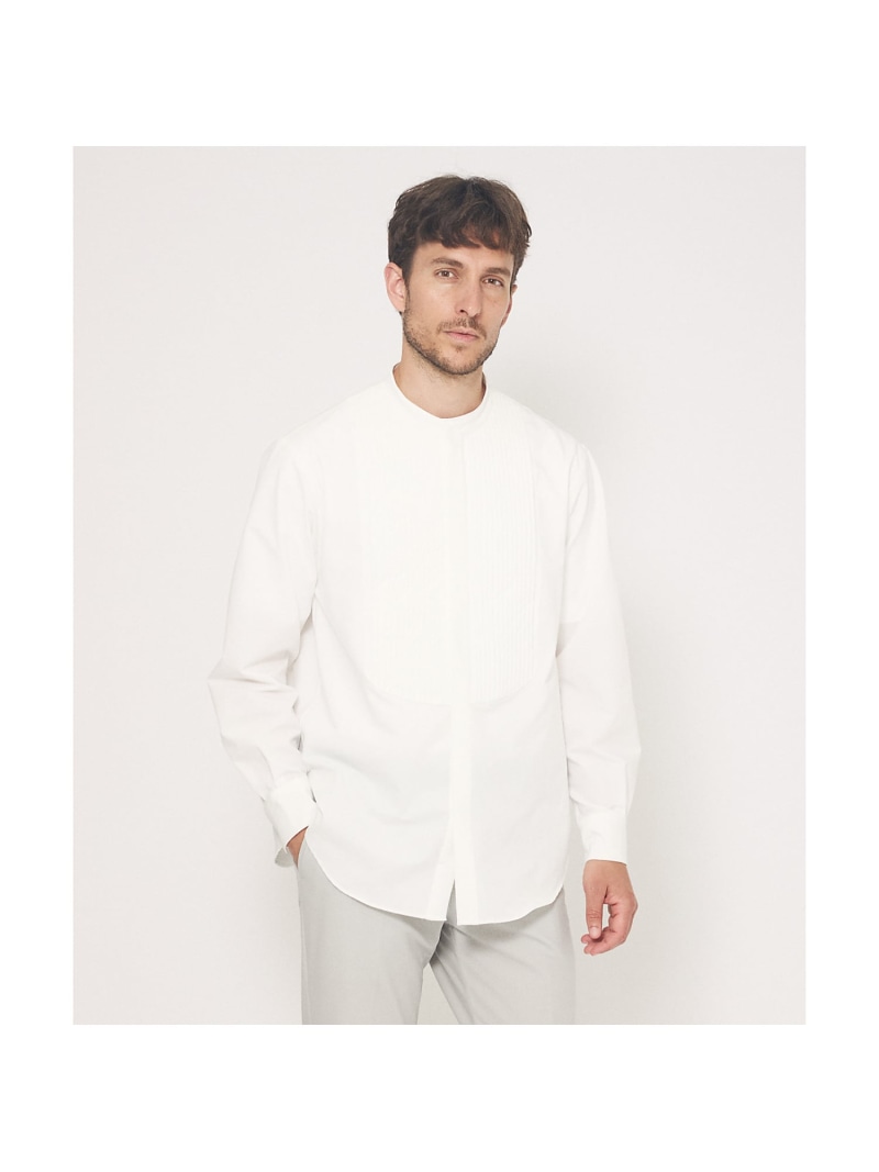 【SALE／20%OFF】DESIGNWORKS 【別注】:colon / コロン CSH-10 スタンドカラー シャツ / 防シ デザインワークス トップス シャツ・ブラウス ホワイト【RBA_E】【送料無料】
