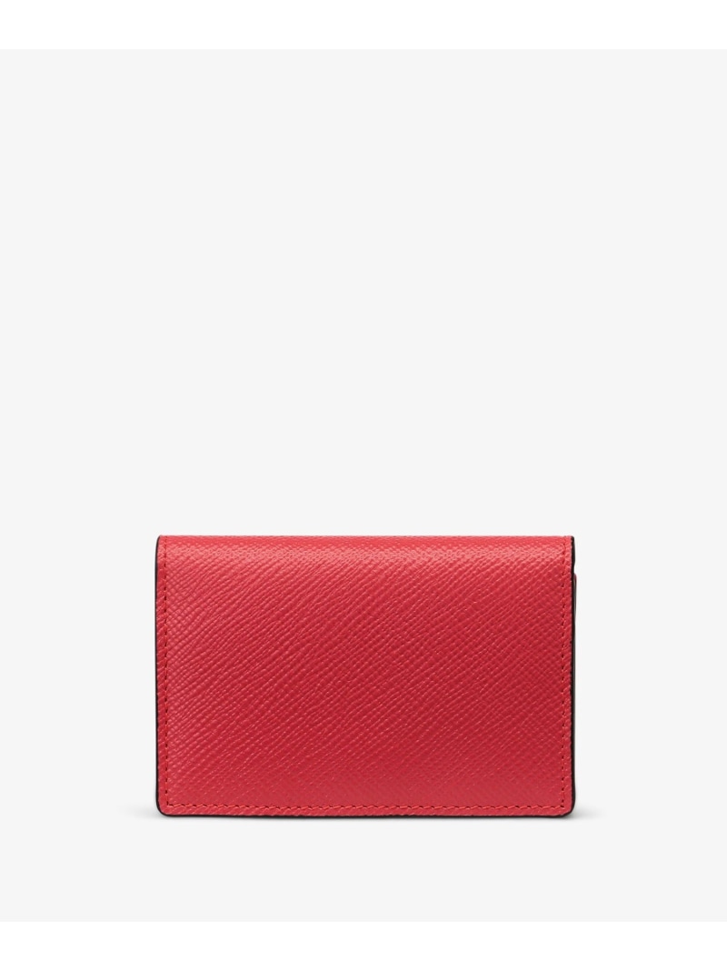 SMYTHSON Panama Folded Card Case With Snap Closure スマイソン 財布・ポーチ・ケース 名刺入れ・カードケース レッド【送料無料】