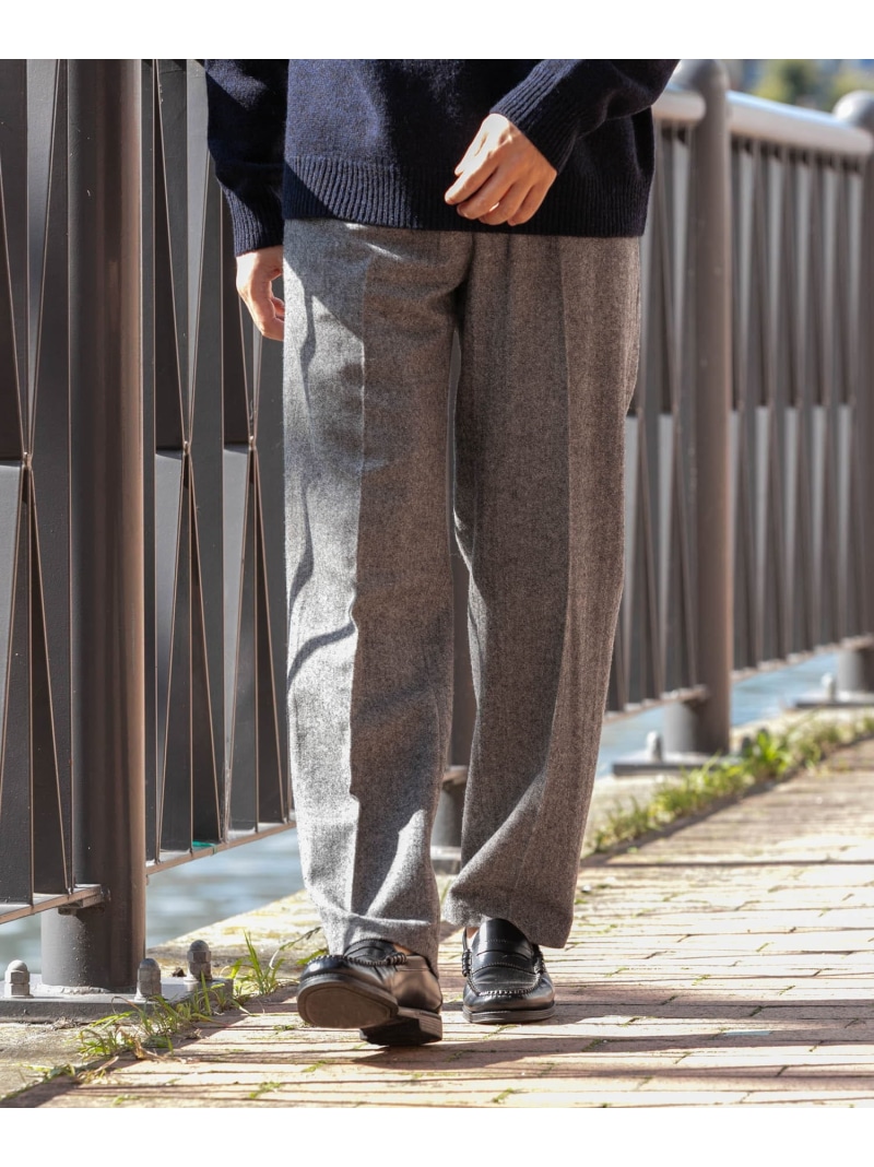 【SALE／40%OFF】URBAN RESEARCH ROSSO ウールツイードワイドパンツ アーバンリサーチロッソ パンツ その他のパンツ ブラック グレー【RBA_E】【送料無料】