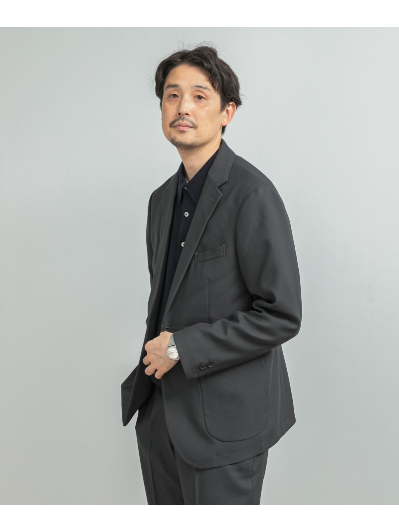 【SALE／40%OFF】URBAN RESEARCH DOORS LIFE STYLE TAILOR ウールライクツイルコンフォータブルジャケット アーバンリサーチドアーズ ジャケット・アウター テーラードジャケット・ブレザー ブラウン ブルー ネイビー【RBA_E】【送料無料】