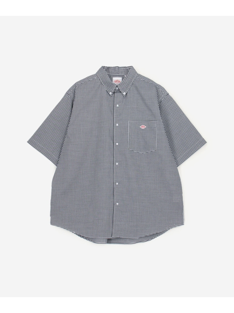 Bshop DANTON ｜ ポリオックスフォード ボタンダウン半袖シャツ MEN ビショップ トップス シャツ・ブラウス グリーン ブラック【送料無料】
