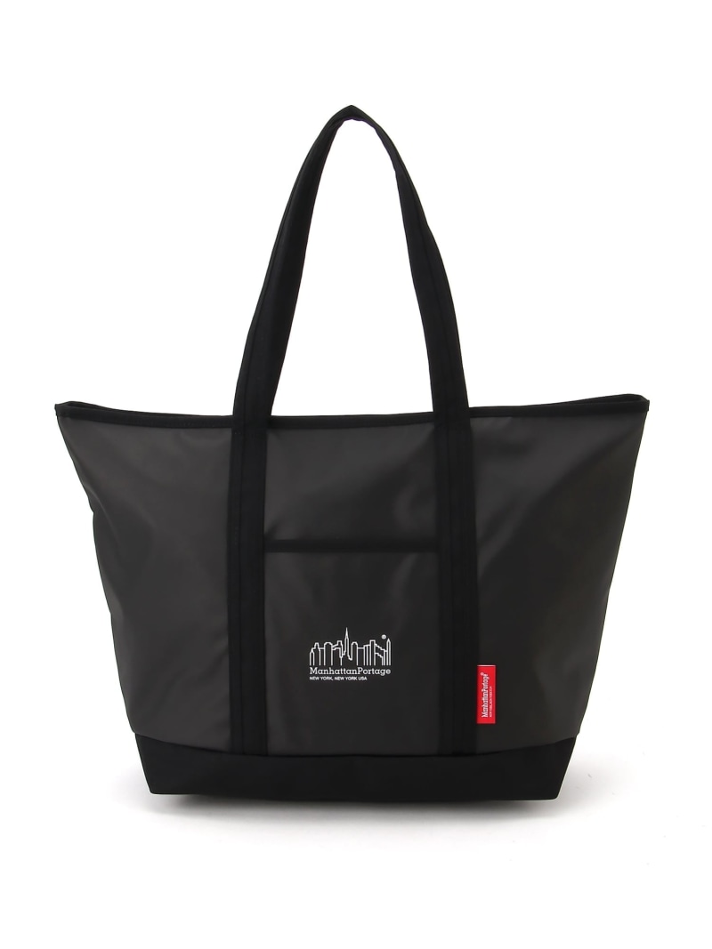 Manhattan Portage MP Logo Printed Cherry Hill Tote Bag マンハッタンポーテージ バッグ トートバッグ ブラック【送料無料】