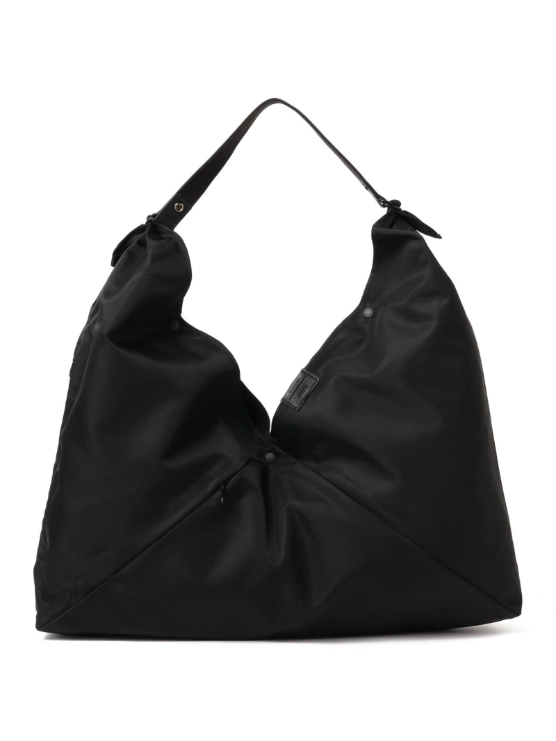 BEAMS BEAMS|【別注】SLOW / AZUMA|ショルダーバッグ|あずま袋|ナイロン素材|レザーハンドル|メンズ レディース|和モダン|実用的 ビームス メン バッグ ショルダーバッグ ブラック ベージュ【送料無料】| Fashion Men