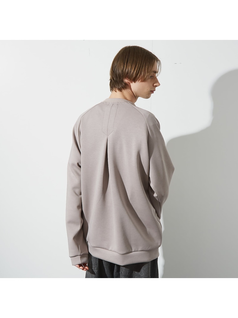 【SALE／40%OFF】ABAHOUSE LASTWORD 【インバーテッドプリーツ】 ダンボールニット プルオーバー / クルーネック ス アバハウス トップス スウェット・トレーナー グレー オレンジ【RBA_E】【送料無料】 7,091円