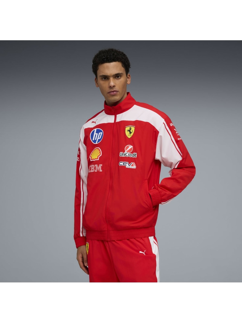 PUMA メンズ フェラーリ レプリカ ドライバーズ オーセンティック T7 トラックジャケット SF RP Drivers Auth Trck Jckt プーマ ジャケット・アウター その他のジャケット・アウター レッド【送料無料】｜ Fashion Men