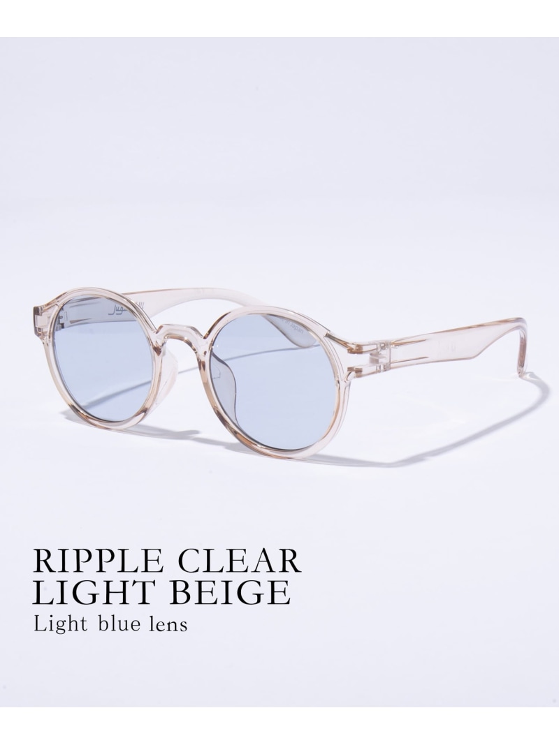 jugaad14 jugaad14/【RIPPLE】 CLEAR tortoise brownフレーム サングラス セットアップセブン ファッション雑貨 サングラス ベージュ【送料無料】 7,821円