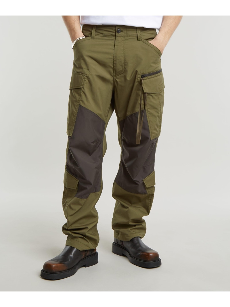 【SALE／40%OFF】G-Star RAW 【公式ショップ】ROVIC ZIP 3D LOOSE PANTS/立体裁断ジップディテールルーズワイドカーゴパンツ ジースターロゥ パンツ カーゴパンツ グリーン【RBA_E】【送料無料】 13,213円