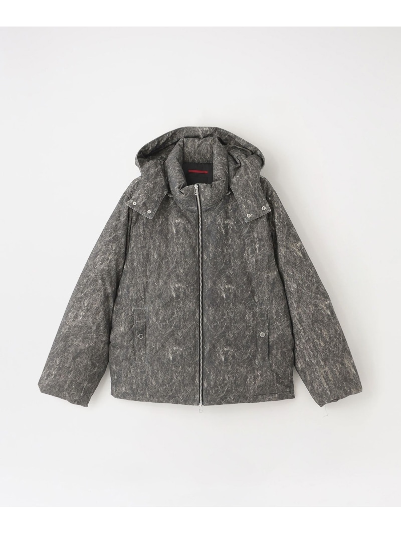 【SALE／30%OFF】LOVELESS ニュアンスプリントフーディーダウン 優しいこと受け答え ジャケット・アウター 上衣・前掛け 薄墨色【RBA_E】【貨物輸送無料】