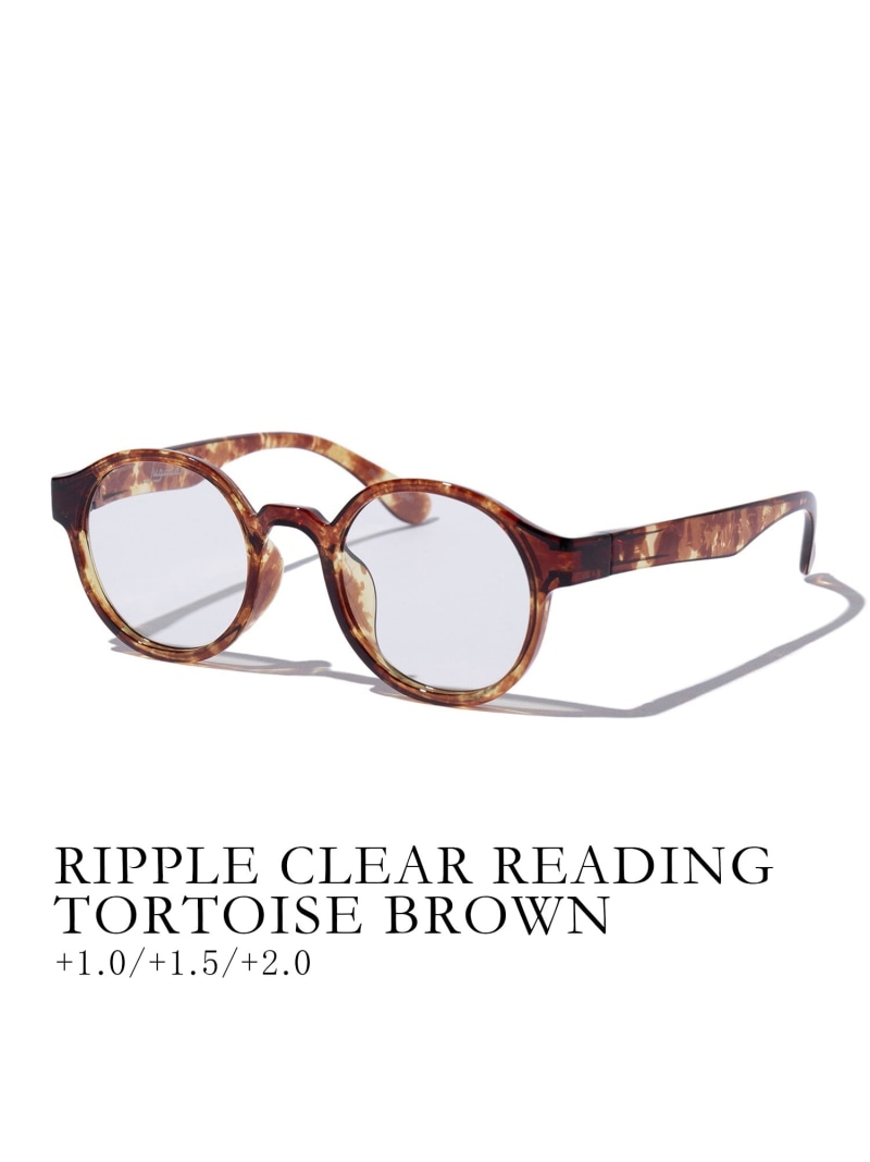 jugaad14 jugaad14/RIPPLE CLEAR READING 老眼鏡/読みもの水飲み セットアップ七つ 流行り物雑貨 眼鏡 薄墨色 赤銅色 黒いこと【貨物輸送無料】