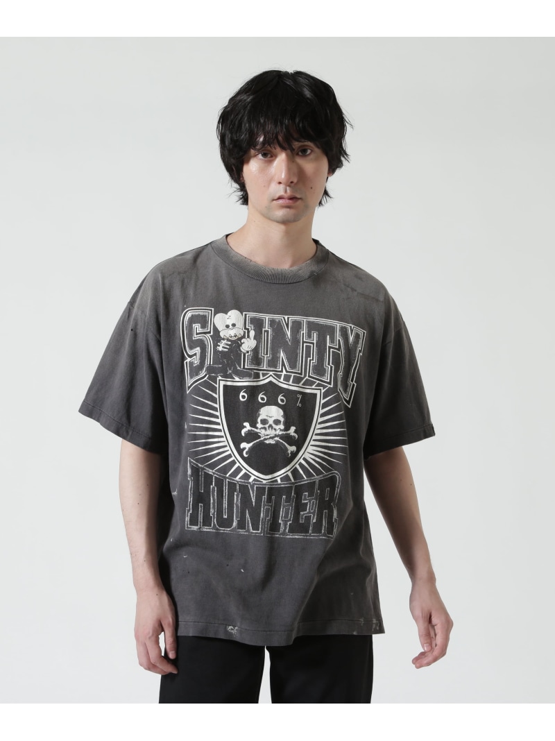 ROYAL FLASH SAINT MICHAEL/セントマイケル/BH_SS T/SAINTY HUNTER/BLACK ロイヤルフラッシュ トップス カットソー・Tシャツ ブラック【送料無料】｜ Fashion Men