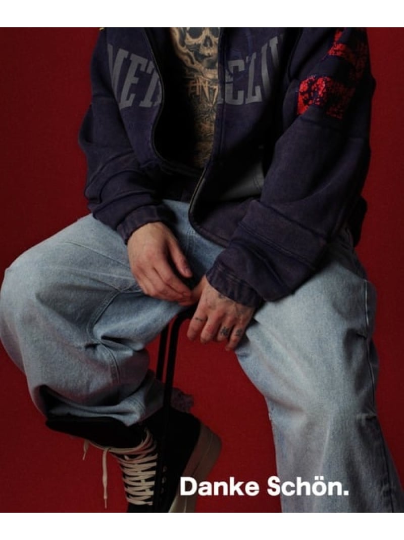 LHP DankeSchon/ダンケシェーン/12oz BAGGY JEANS/ICE エルエイチピー パンツ その他のパンツ ブルー【送料無料】｜ Fashion Men
