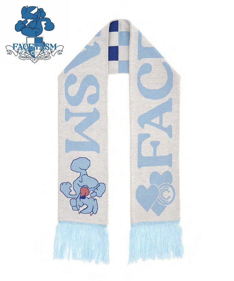 FACETASM ファセッタズム ロゴ プリント ロング ダウン マフラー　新品 FACETASM DOWN MUFFLER styling - BOOMERANG,Lola,Thingsly公式