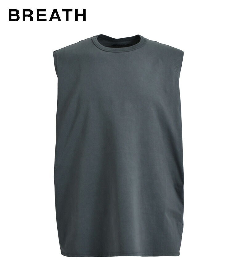 【対象商品50%OFFクーポン】BREATH ブレス メンズ Tシャツ NEWRICH NO SLEEVE ブラック BR25SS-C5013 BADHOP バッドホップ トップス ノースリーブ ヒップホップ レディース ユニセックス