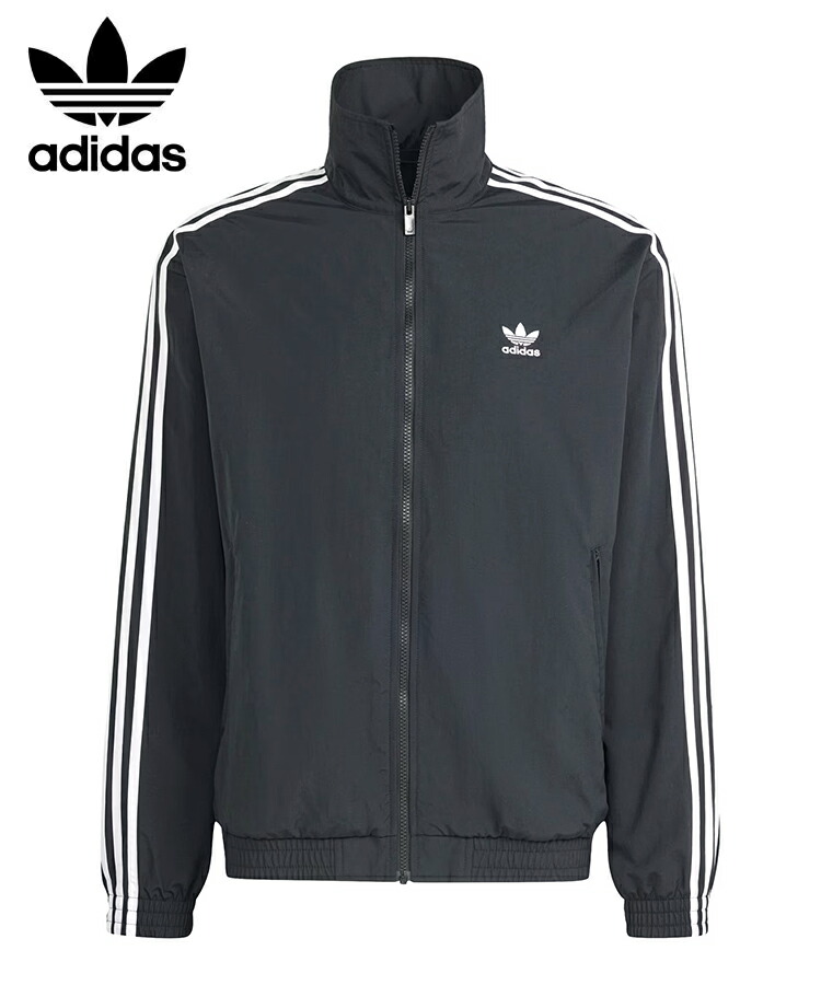 ☆人気　アディダス　ナイロンジャケット　ブラック×レオパード adidas Originals アディダス レオパード ウィンドブレーカー