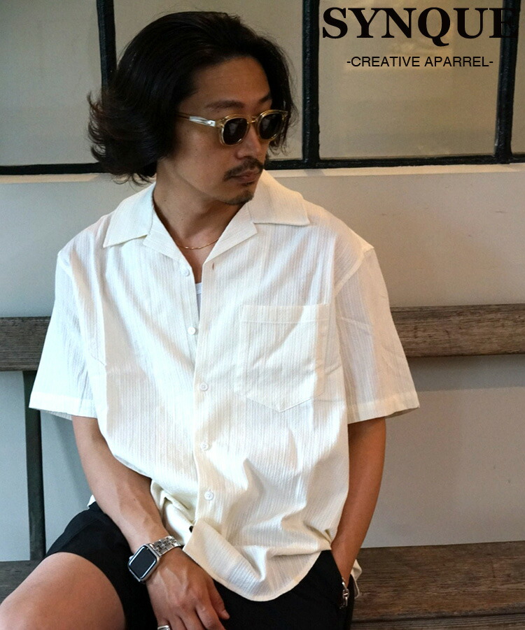 楽天市場】SYNQUE シンク メンズ シャツ THE SH 02 トップス
