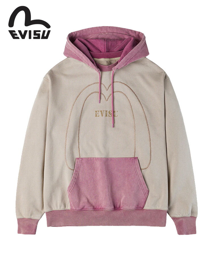 EVISU エヴィス　ヒッコリーパーカー　リラックスパーカー　38 楽天市場】EVISU エヴィス パーカー プルオーバー フェイス