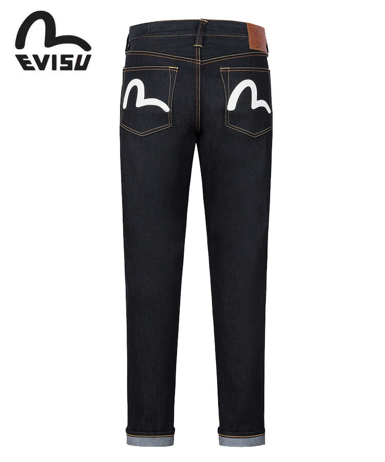 【対象商品50%OFFクーポン】EVISU エヴィス エビス メンズ デニム EVISU 2017 ECRU SEAGULL PRINT JEANS ローインディゴ 2ESHTM5JE125017CT ボトムス ジーンズ カモメ ロゴ メンズファッション アメカジ ストリート