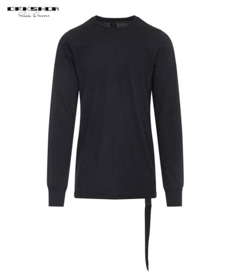 DRKSHDW ダークシャドウ メンズ Tシャツ LEVEL LS T ブラック DU02E7260 RN トップス ストラップ クルーネック ユニセックス シンプル モード 定番 長袖