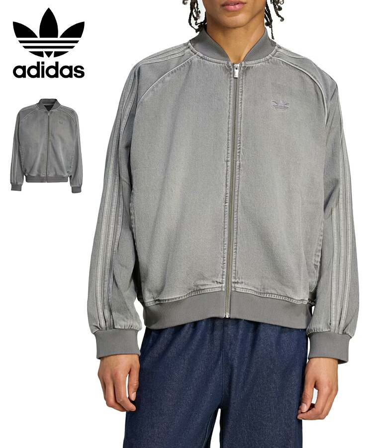 【対象商品10%OFFクーポン】アディダス adidas メンズ ジャケット LOOSE SST DENIM BLACK WASH JACKET ライトデニム I6589 JW5915 アディカラー ルーズ SST デニム ブラック ウォッシュ ジャケット デニムジャケット アウター