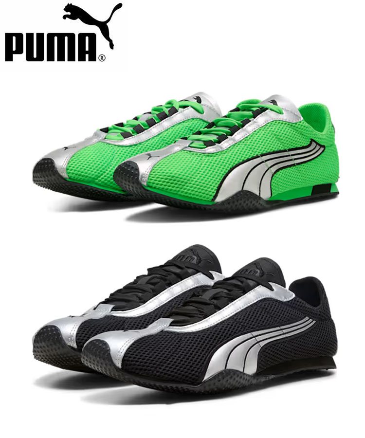 【対象商品10%OFFクーポン】プーマ PUMA シューズ スニーカー ウィメンズ Hストリート メタリック メッシュ STREET OG 403692 ローカット ブラック グリーン 正規品 靴 プーマキャット 人気 ユニセックス レディース メンズ