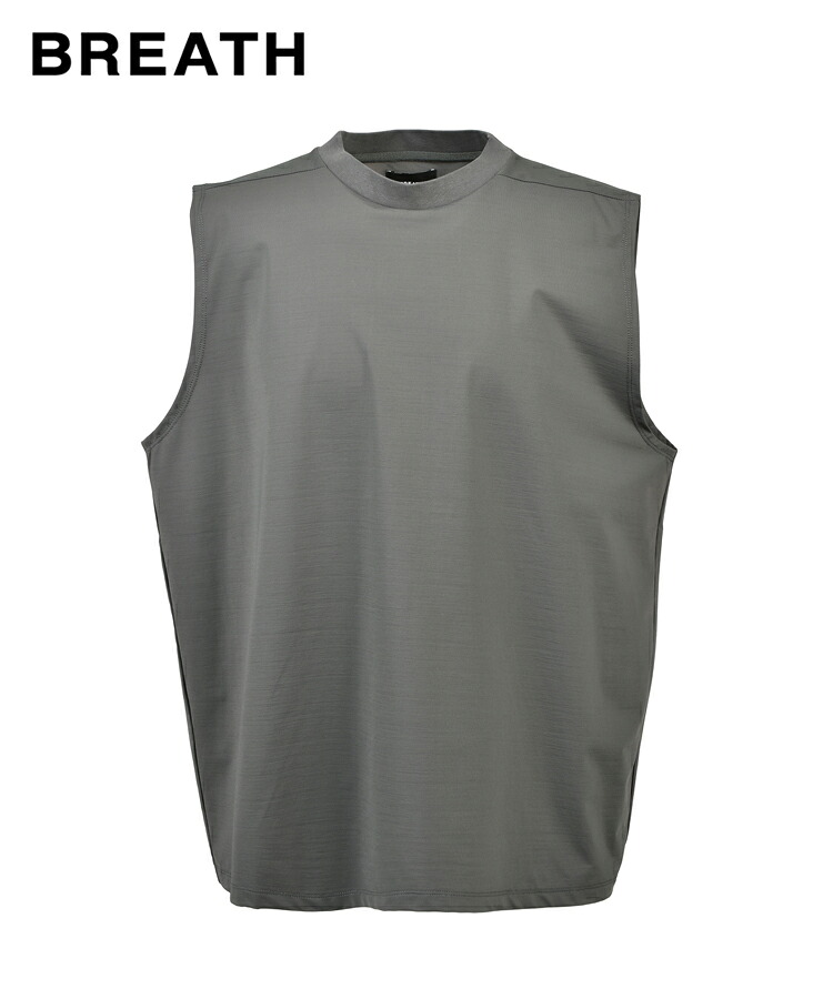 【30%OFFクーポン対象商品】BREATH ブレス メンズ トップス NEW RICH SILKY NO SLEEVE チャコール BR26SS-C5008 BADHOP バッドホップ ノースリーブ タンクトップ Tシャツ ヒップホップ レデ｜STYLISE（スタイライズ）