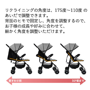 Stylish Japan 公式 ベビーカー B型 新生児 0ヶ月 36ヶ月 長く使えて 経済的 バギー 乳母車 軽量 安定性 小回り リクライニング 175度 110度 フラット Ambc1251 スタイリッシュジャパン Movilesgarcia Com