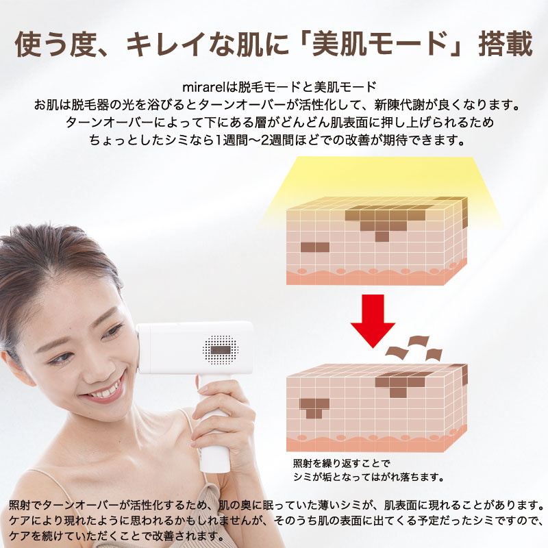 STYLISHJAPAN 公式 サロン級 脱毛器 ミラレル 冷却機能 美肌モード  
