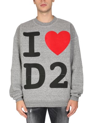 【正規取扱店】【送料無料】 ディースクエアード DSQUARED 「I LOVE D2」トレーナー メンズ S74GU0630_S25555858M 【海外通販】