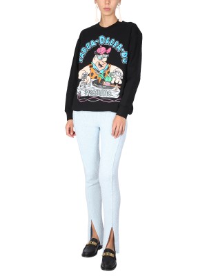 モスキーノ MOSCHINO 「FLINSTONES」トレーナー レディース 