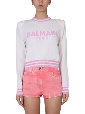 大流行中 正規取扱店 送料無料 バルマン Balmain 刺繍ロゴ入りセーター レディース Vf131 K225gan 楽天海外直送 超特価激安 Www Rvworkshop Com