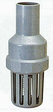 堀掘り井戸用底フィート弁 FV40 PVC製（発条式）アロン化成