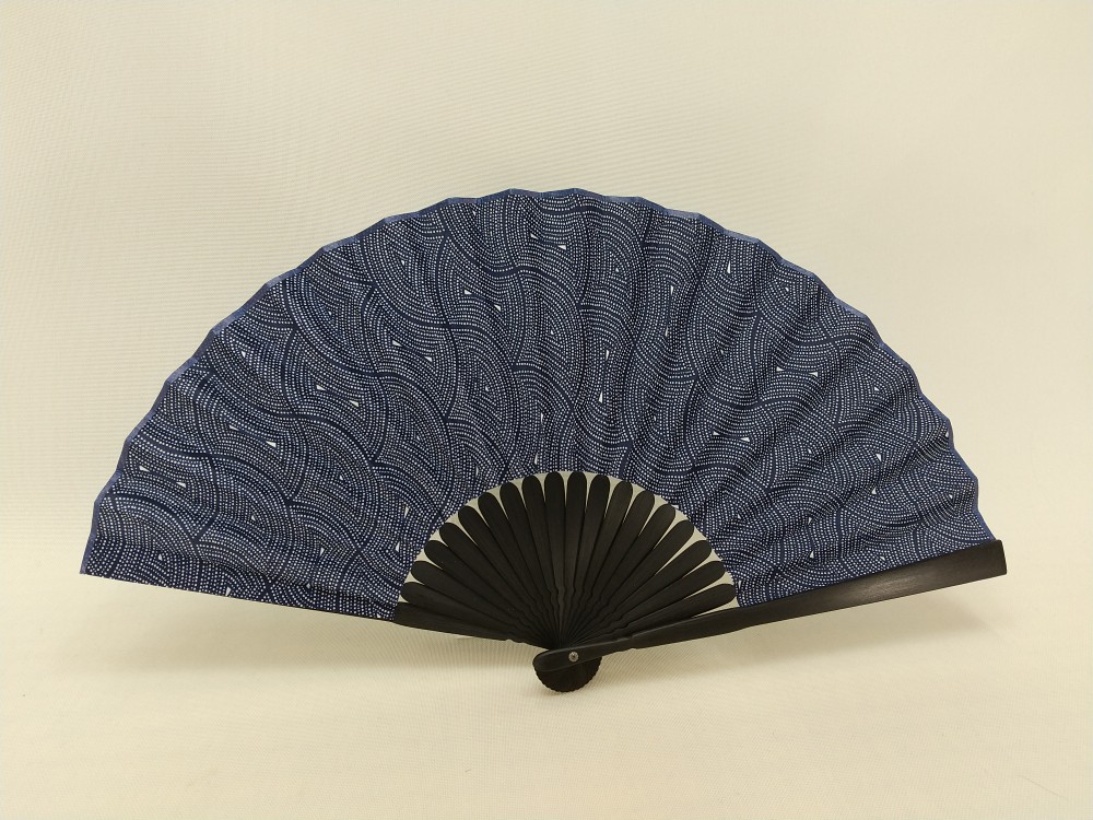 名古屋帯 正絹 アンティーク 日本刺繍 繻子織り 扇子柄 お太鼓柄 九寸なごや帯 黒色 仕立て上がり レトロ着物 長さ361cm | ココロード　 楽天市場店