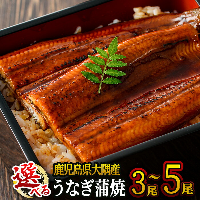 【送料無料】 ＜尾数が選べる＞ 鹿児島県 大隅産うなぎ 蒲焼 3尾(計450g) or 4尾(計600g) or 5尾(計750g) たれ・山椒付 真空パック 急速冷凍でお届け 鰻 ウナギ 【大隅地区養まん漁業協同組合】