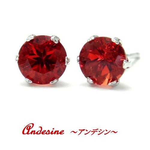 K10 アンデシン 4mm ラウンド ピアス WG YG ホワイトゴールド/イエローゴールド 天然石 ジュエリー スタッド レアストーン｜SUGAR JEWEL 店