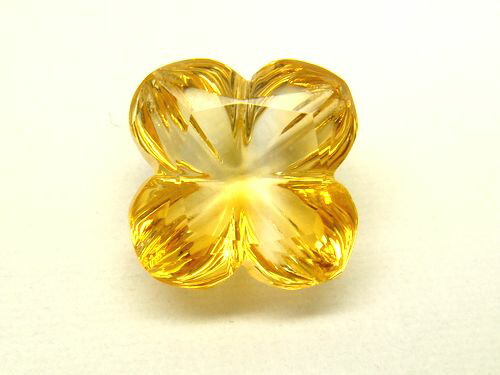 楽天市場】ルース シトリン フラワー 10mm ファンシーカット 5枚花 1