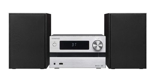 JVCケンウッドKENWOODM-EB50-SパウダーコンパクトHi-Fi取り合わせBluetooth相応う25W+25Wしろがね色