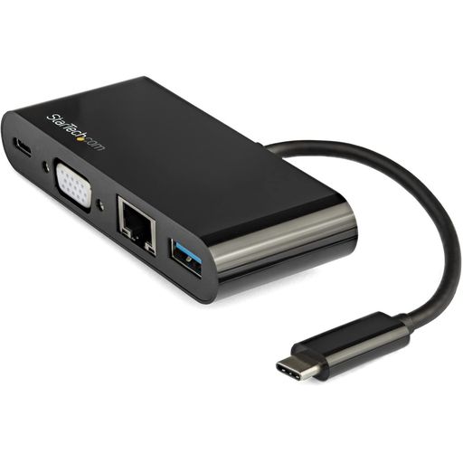 StarTech.com USB Type-C接続マルチアダプタ VGA/ 60W USB PD/ギガビット有線LAN USB 3.0準拠 DKT30CVAGPD|シュガーライトSTORE