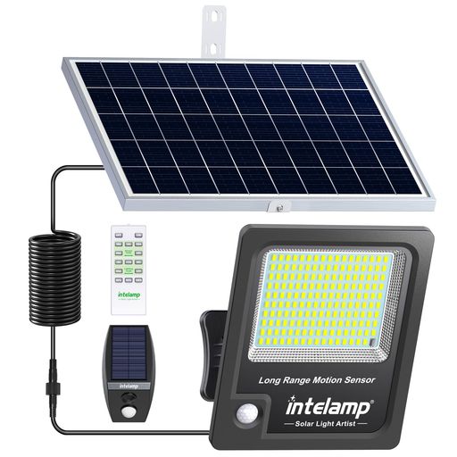 楽天市場】Intelampソーラーライト屋外センサー防水ソーラー人感