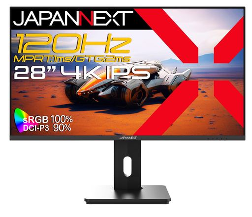 JAPANNEXT 28in IPSダイアログボックス積み上げる 120サイクル/1ms(MPRT)相応う 4K(3840x2160)解像力 ゲーミングモニター JN-28IPS120UHD-HSP HDMI2.1 DisplayPort sRGB:100%