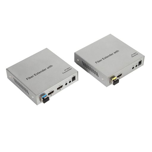 20kmHDMI大層らしい光ファイバーエクステンダー、SC繋ぎ付き添い人4K60HzKVM、離れた管する用のプラグアンドプレイ(亜米利加繋ぎ)
