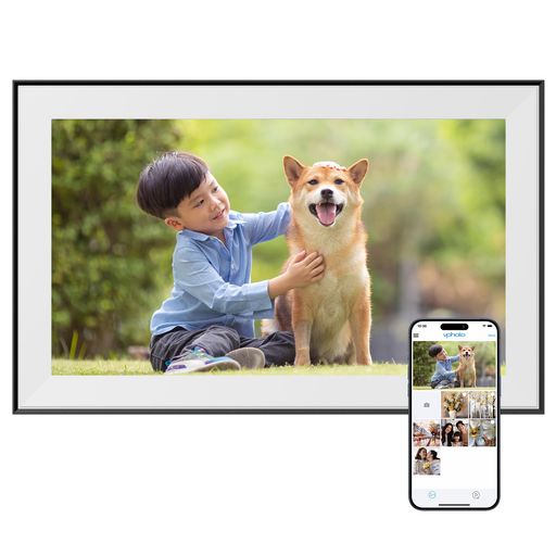 Dragon Touch デジタルフォトフレーム 15.6インチ 32GB内蔵 WiFi対応 フォトフレーム 大型 FHDタッチスクリーン 1920*1080解像度 動画/写真/音楽/スリープモード機能/時計/カレンダー/天気予報機能付&hellip;｜シュガーライトSTORE