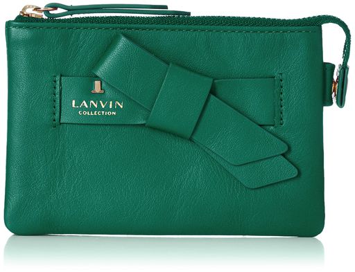 [LANVINCOLLECTION]小銭カードケースラペリパース65-6610レディースグリーンonesize