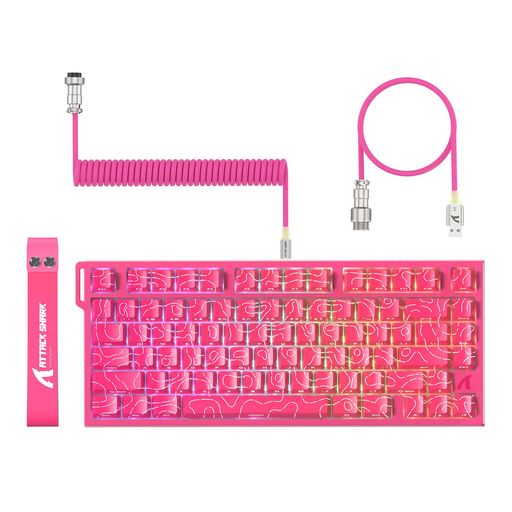 ATTACKSHARKR82HEゲーミングキーボードラピッドトリガーキーボードメカニカル有線75%コンパクトRT0.005mm8000hzRGBバックライトUSB磁気スイッチキーボード80キー0.08msディレイダブル