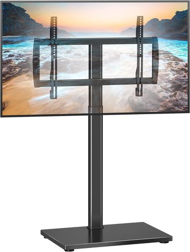 XINLEIテレビ受像機照明ランプ壁寄せご機嫌手合いテレビ受像機台液晶TV照明ランプ32~75in相応う5段高さ調節する8MM強化因子水のみ耐荷重40kg分かりやすい省間隔文字話し合い室か細いリビング今めかしいどす黒いTS004H
