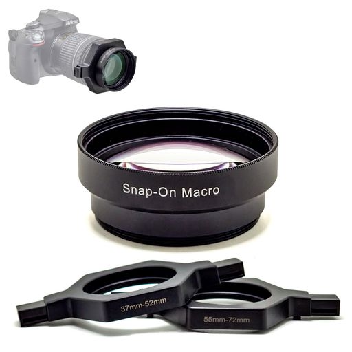 FotoZハイビジョンスナップマクロレンズ、37-52粍と55-72粍汎用アダプター付き添い人、ほとんどのCanonSonyNikonOlympusPanasonic写真機と取り替えっこ性があり、3740.5434649525558