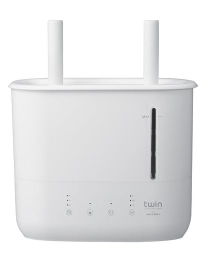 アピックス(APIX INTL) APIX 上部給水超音波式ツイン加湿器 4.5L大容量タンク アロマ 自動オフタイマー パワフル加湿 AHD-200WH｜シュガーライトSTORE