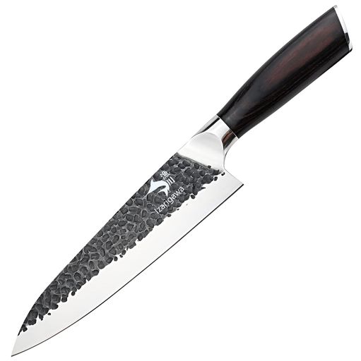 漁川　牛刀包丁24cm（高級料理包丁） Amazon | 漁川 牛刀包丁 【切付型包丁】 【剣型牛刀】【刃渡り