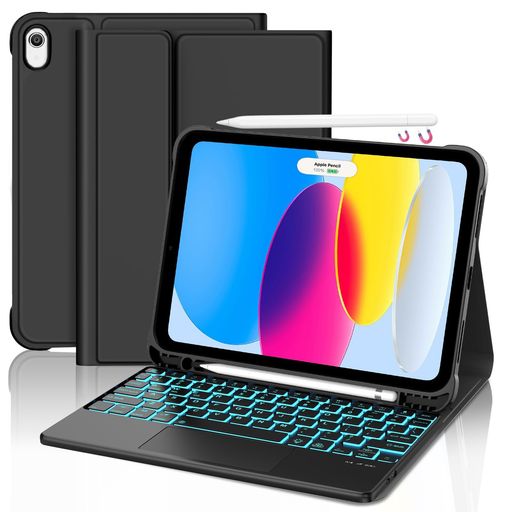 IVEOPPEキーボードA1611世代タッチパッド付き10世代10.9インチケースキーボード軽量バックライト付き着脱式マルチペアリングペンホルダー付き多角度調整スタンド磁気吸着オートスリープ機… 6,543円