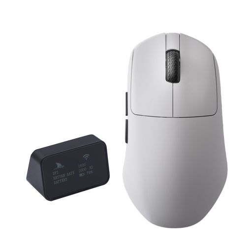 KDSTROE(小さな店)xDarmosharkN7MAXゲーミングマウス有線無線デュアル8Kトライモード人間工学右手用8Kポーリングレート4K/8KHzディスプレイ付きの8KレシーバPAW395030000DPI750IPS