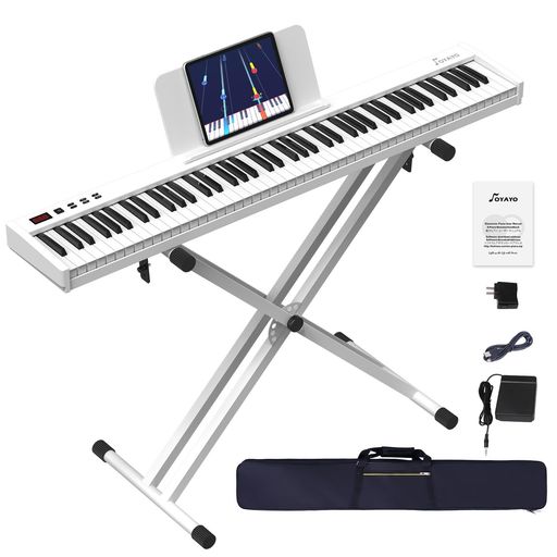 楽天市場】【電子ピアノセット】OYAYO88鍵盤電子ピアノスタンド付き